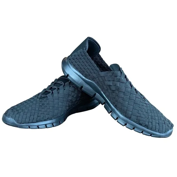 NEW Bernie Mev Victoria Woven Walking Shoe Black Slip On Sneaker US 11 EU 42 NIB - Picture 6 of 12